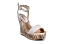 Color Blocked Weave Wedges