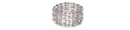Silver Seed Bead Stretch Bracelet