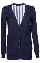 Vertical Striped Back Cardigan