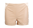 Silk Leather High Waist Shorts