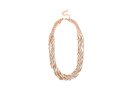 Twirl Chain Beaded Necklace