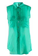 Green Button Down