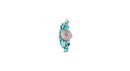 Teal Rhinestone Cord Watch