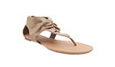 Ruched Thong Sandals