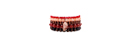 Feather Charm Beaded Bracelet Set