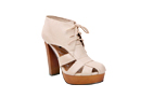 Cutout Lace-Up Booties