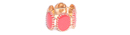 Coral Stone Stretch Bracelet