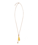 Yellow Stone Pendant Necklace