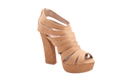 Caged Tan Platforms