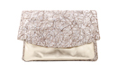 Marbled Metallic Envelope Clutch