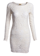 Sheer Floral Lace Dress