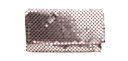 Mocha Mesh Foldover Clutch