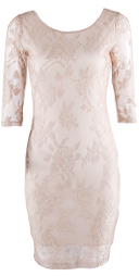 Nude Lace Dress