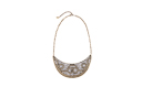 Crystal Crescent Necklace