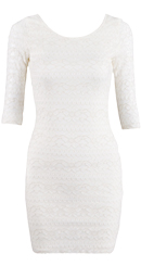Metallic Lace Mini Dress