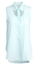 Silver Tip Collar Blouse