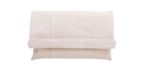 Cream Crocodile Clutch