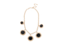 Large Hammered Disk Necklace