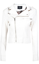 Studded Faux Leather Biker Jacket