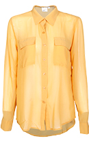 Sheer Two-Pocket Utility Top