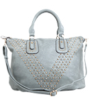 Large Studded Chevron Bag