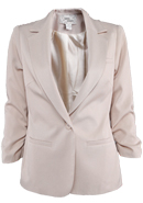 Gathered Sleeve Blazer