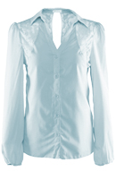 Mint Lace Open Back Blouse