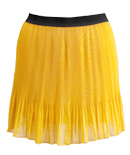 Mustard Pleated Skirt