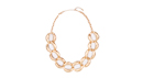 Hammered Mixed Chain Link Necklace