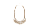 Aged Gold Circles Necklace