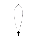 Black Cross Pendant Necklace