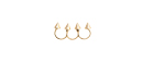 Adjoined Three Finger Stud Ring