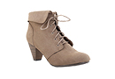 Wooden Heel Ankle Booties
