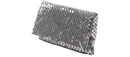 Metal Mesh Foldover Clutch