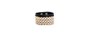 Leather Gold Plate Bracelet