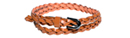 Skinny Braided Leather Belt