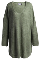 V-Neck Sweater Dress