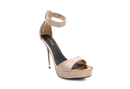 Snakeskin Strap Heels