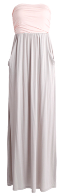 Color Block Jersey Maxi Dress