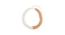 Two Tone Tie Chain Necklace