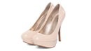 Nude Patent Leather Pumps