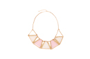 Beaded Geometric Statement Necklace