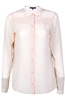 Pleated Shoulder Top with Draped Back