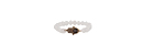 Good Karma Single Strand Clear Bead Bracelet