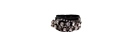 Clustered Cubic Leatherette Bracelet