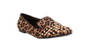 Leopard Loafers with Studded Toe