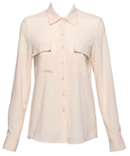 Sheer Button Up Blouse