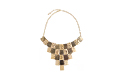 Battered Antique Bib Necklace