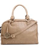 Stud and Stitch Trim Bowler Bag
