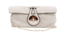 Ivory Black Trim Clutch